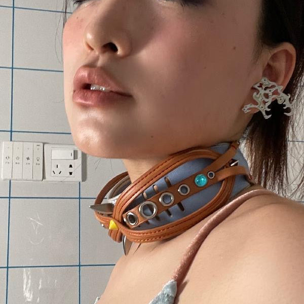 Rizznova Original Alternative Punk Hollow Floating Choker – Unisex Necklace