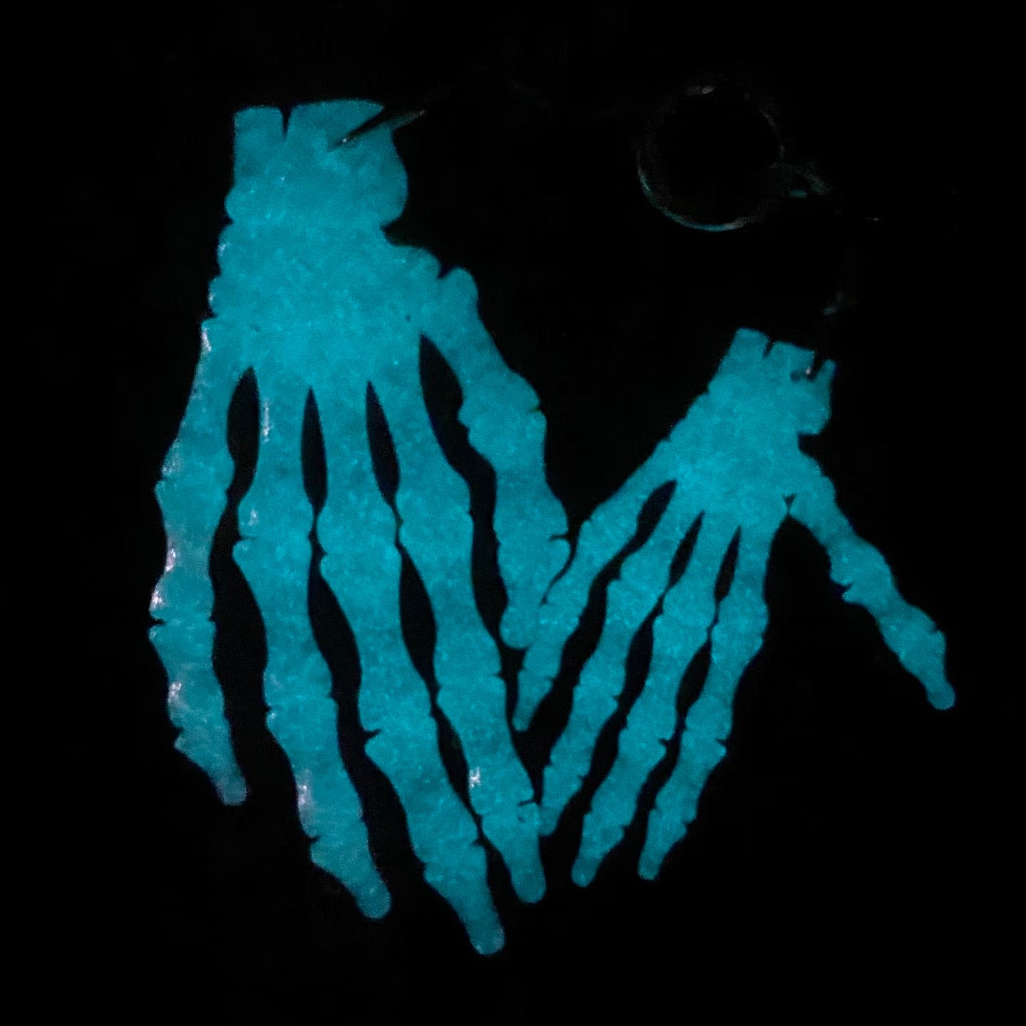 3D Printed Glow Up Skull Hand Keychain