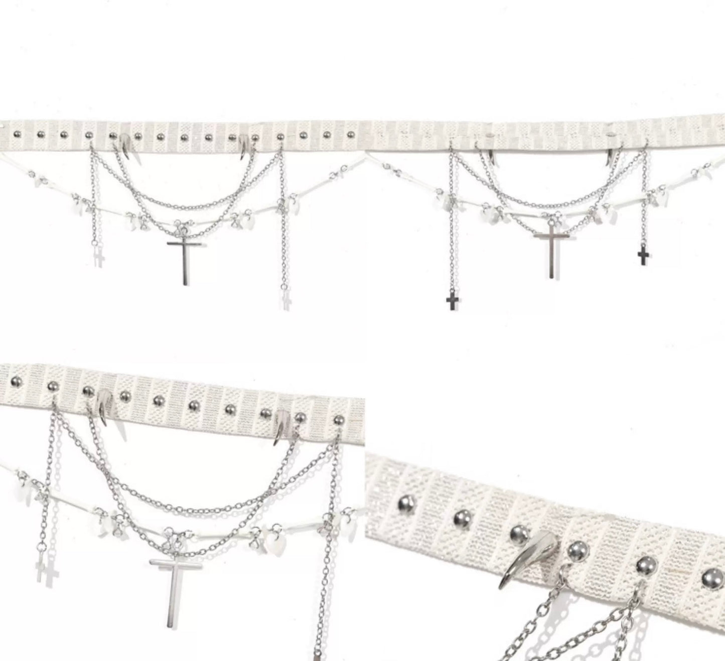 Original White Devil Cross Choker