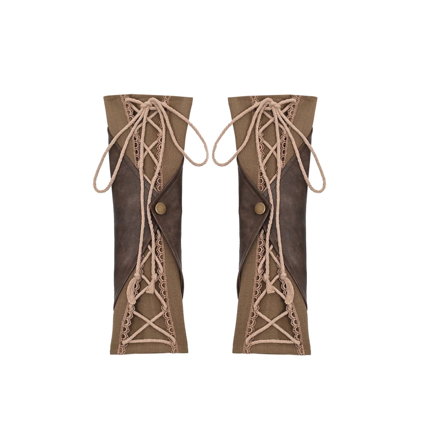 Dark Brown Steampunk Arm Sleeves