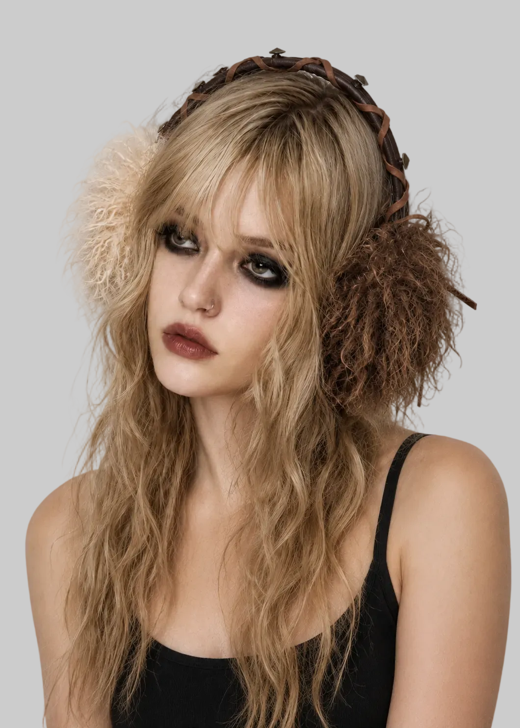 Brown Faux-Shearling Earmuffs product image 2