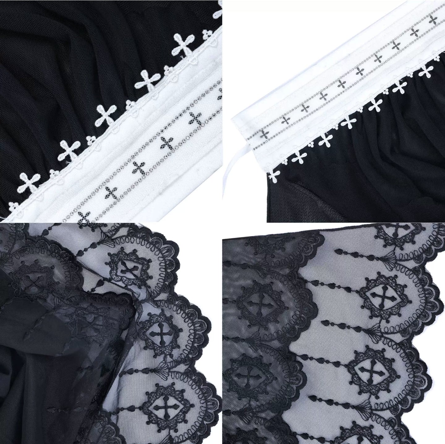 Gothic-Spitzenkreuz-Accessoire product image 4