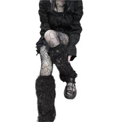 Metallic Long-Pile Leg Warmers product image 2