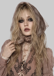 Brown Tie-Dye Triangle Headscarf product image 3