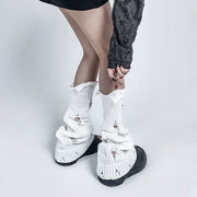 Distressed Knit Slouch Leg Warmers product image 5