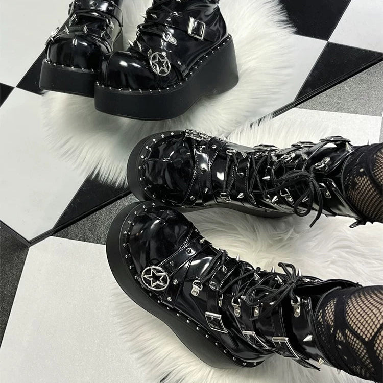 Punk Band Platform Combat Boots product image 10