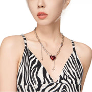Blood-Red Heart Chain Necklace product image 5