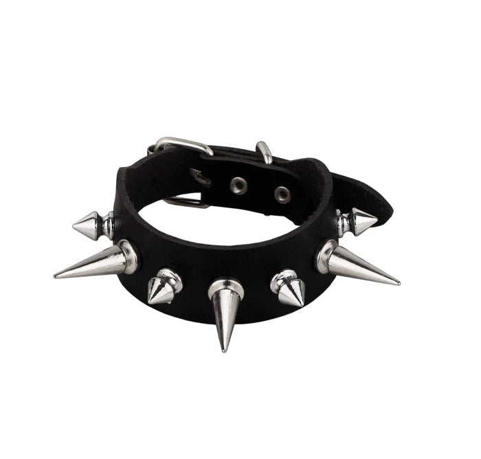 Full Spike Leather Punk Cuff product image 5