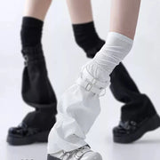 Layered Ribbed Over-Knee Leg Warmers product image 1