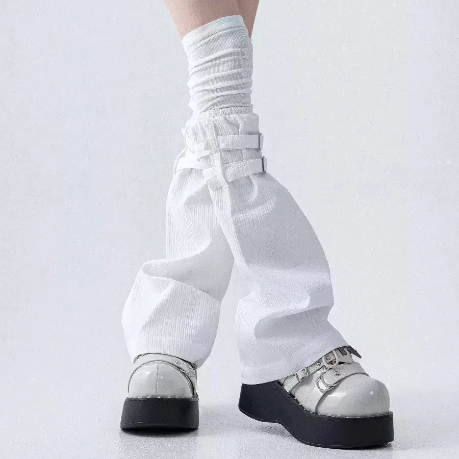 Layered Ribbed Over-Knee Leg Warmers product image 4
