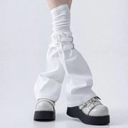 Layered Ribbed Over-Knee Leg Warmers product image 4