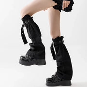 Sequin Star Denim Leg Warmers product image 5