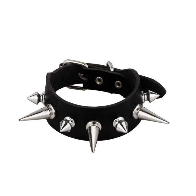 Conical Spike Leather Punk Cuff product image 5
