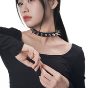 Mixed Spike Leather Gothic Choker product image 4