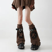 Brown Star Buckle Leg Warmers product image 5
