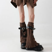 Brown Star Buckle Leg Warmers product image 6