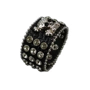 Rhinestone Skull Wide Cuff Bracelet product image 3