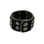 Rhinestone Skull Wide Cuff Bracelet product image 5