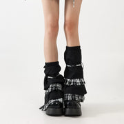 Plaid Ruffle Slouch Leg Warmers product image 4