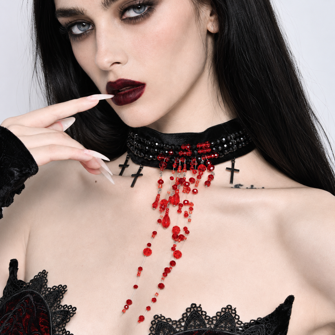 Gothic Kreuz Choker