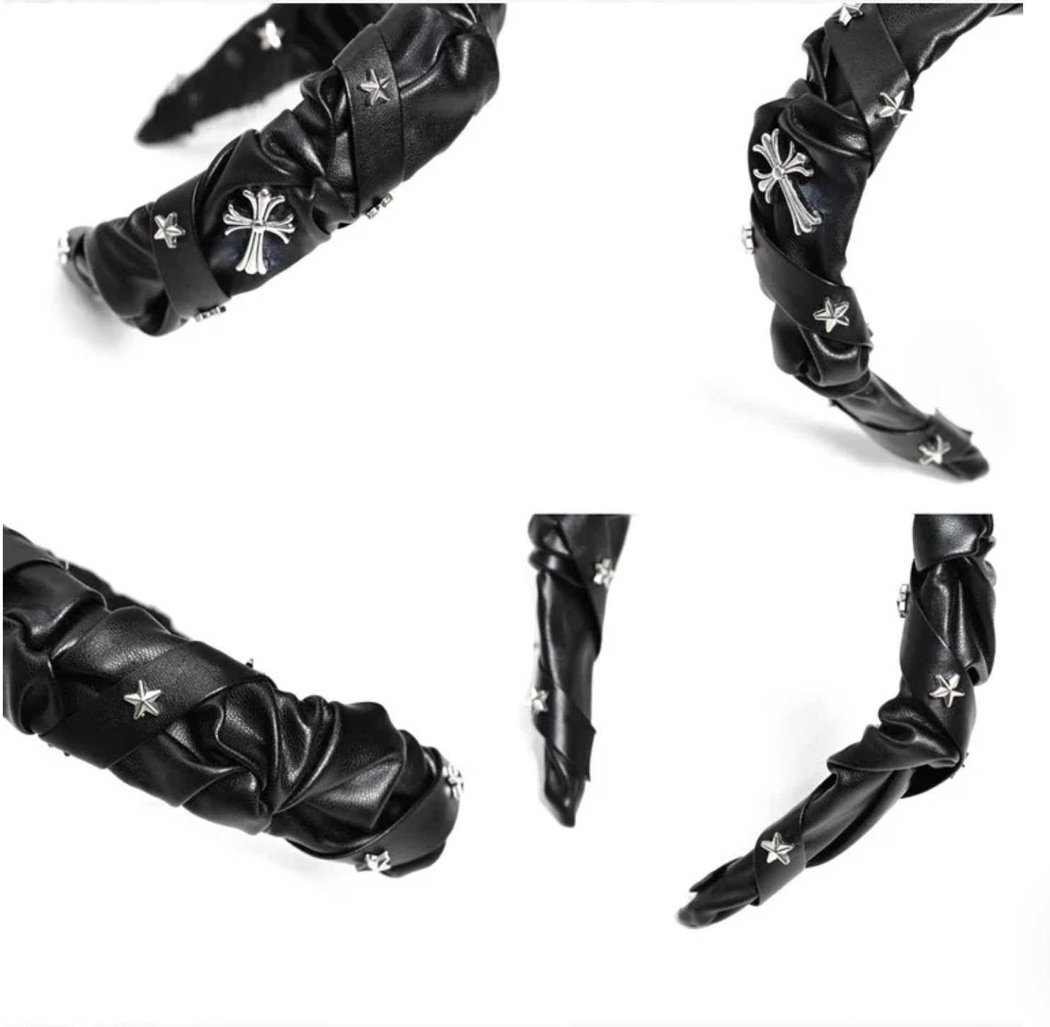 Cross-Star Faux-Leather Headband product image 4