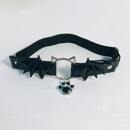 Lolita Gothic Demon Wing & Cat Claw Pendant Leather Leg Garter Thigh Strap