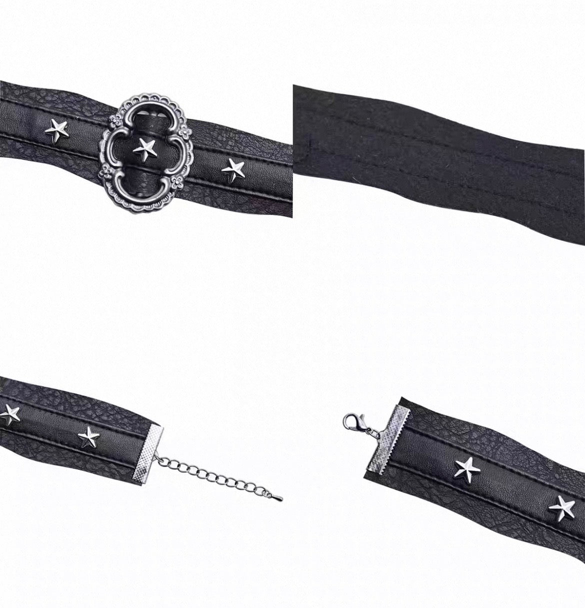 Asymmetric Star Faux-Leather Choker product image 3