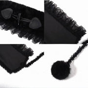 White Lace Plush Hat product image 3