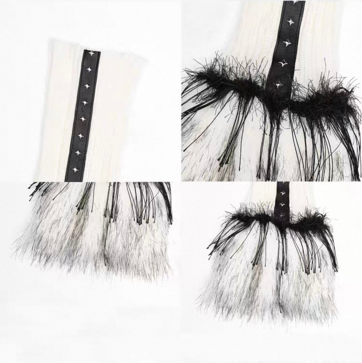 Fur-Cuff Ribbed Leg Warmers product image 5