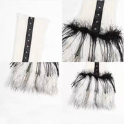 Fur-Cuff Ribbed Leg Warmers product image 5