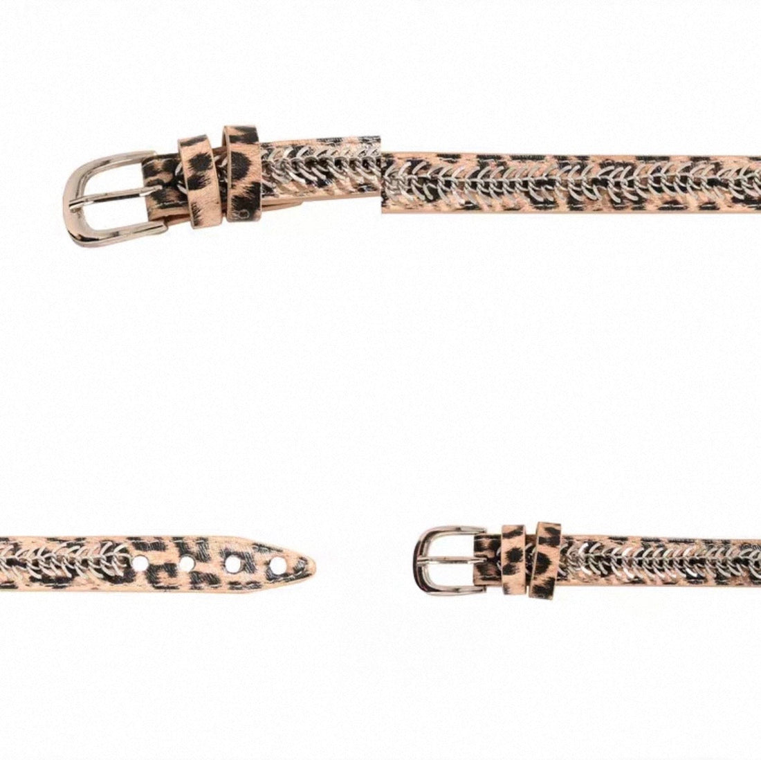 Leopard Snake-Bone Wrist Cuff back closure view