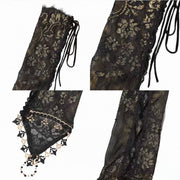 Cross Lace-Up Fingerless Gloves product image 5