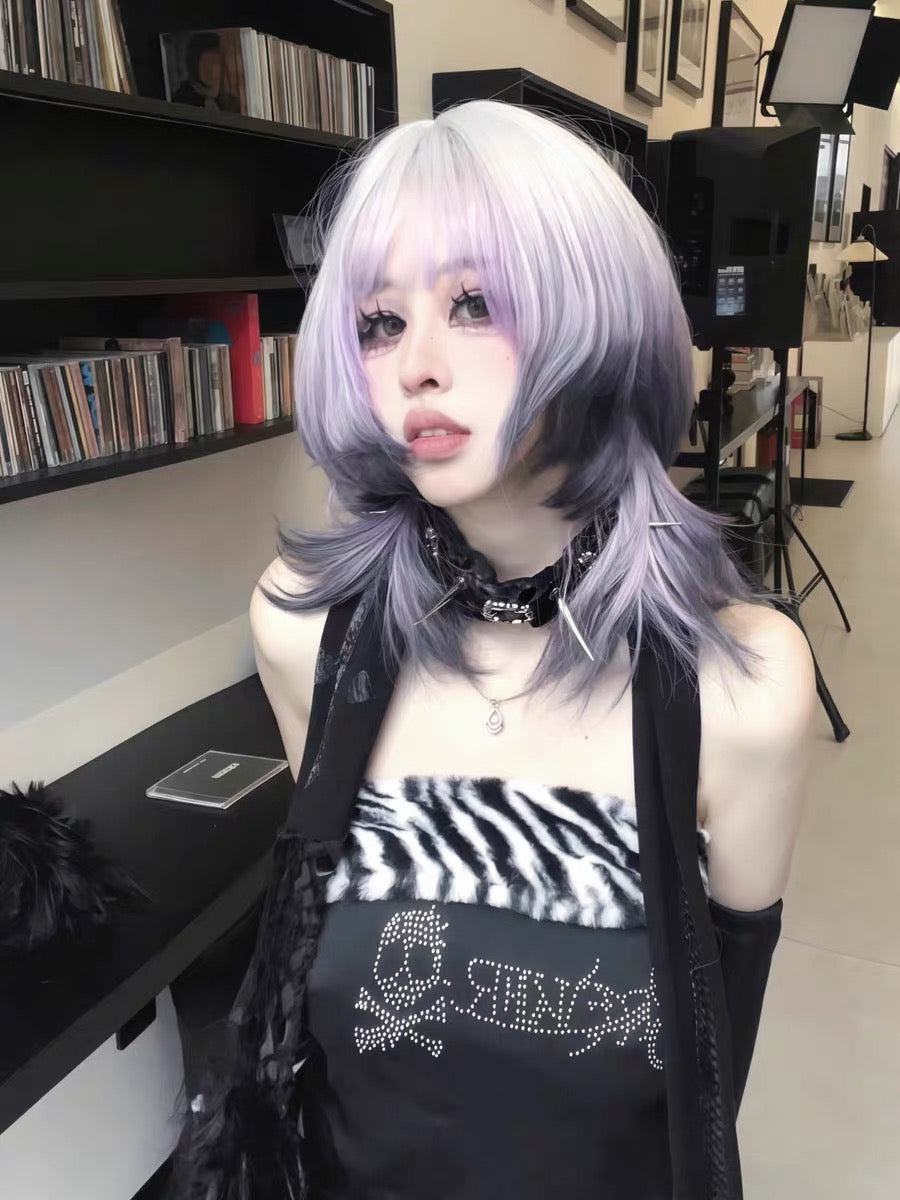 Rizznova Gothic Punk Snake-Pattern PU Leather Choker with Studs & Cross Pendant
