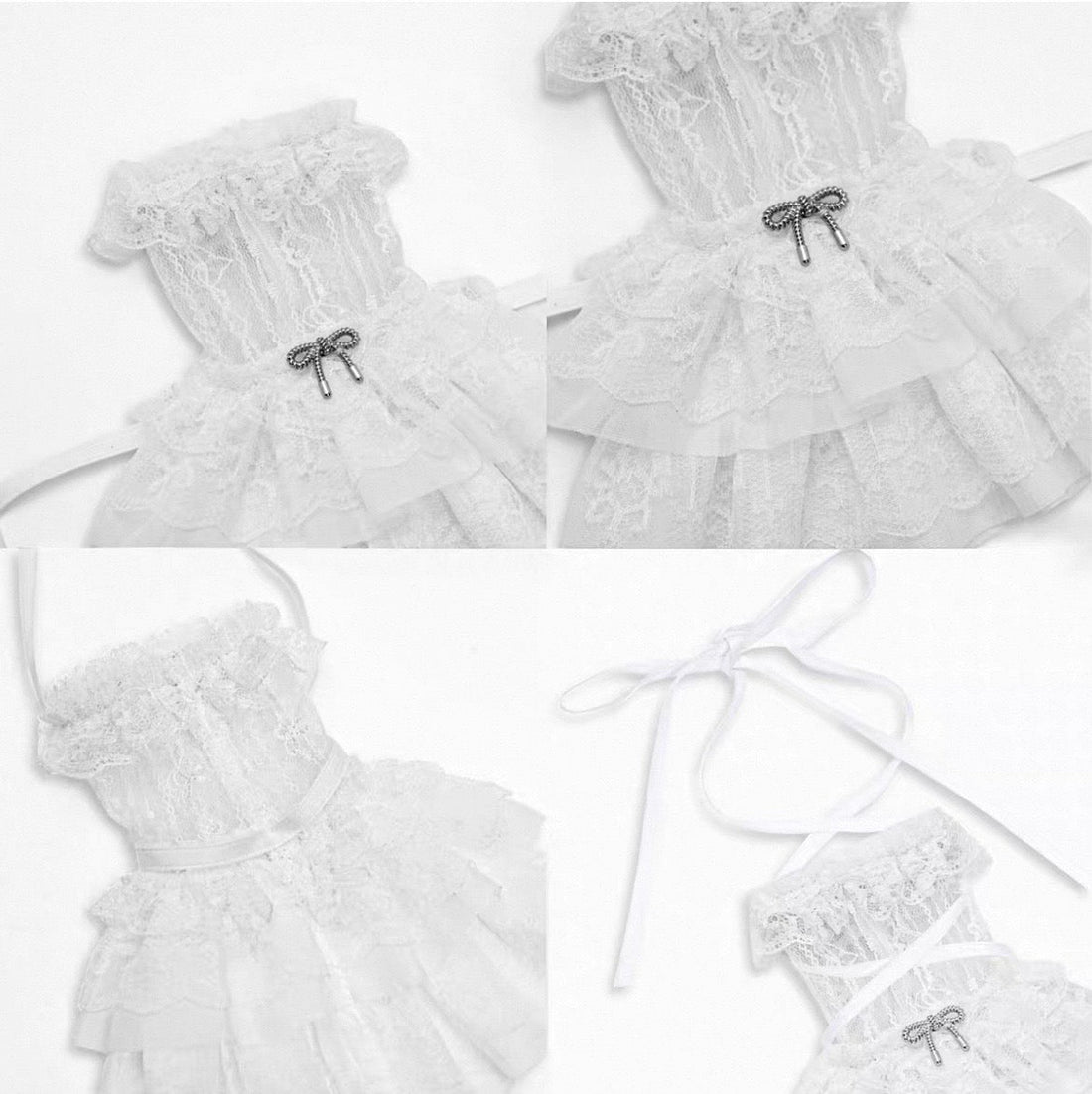 Ballet Lace-Up Arm Warmers detail view