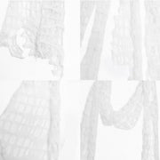 White Distressed Knit Hood Scarf product image 3