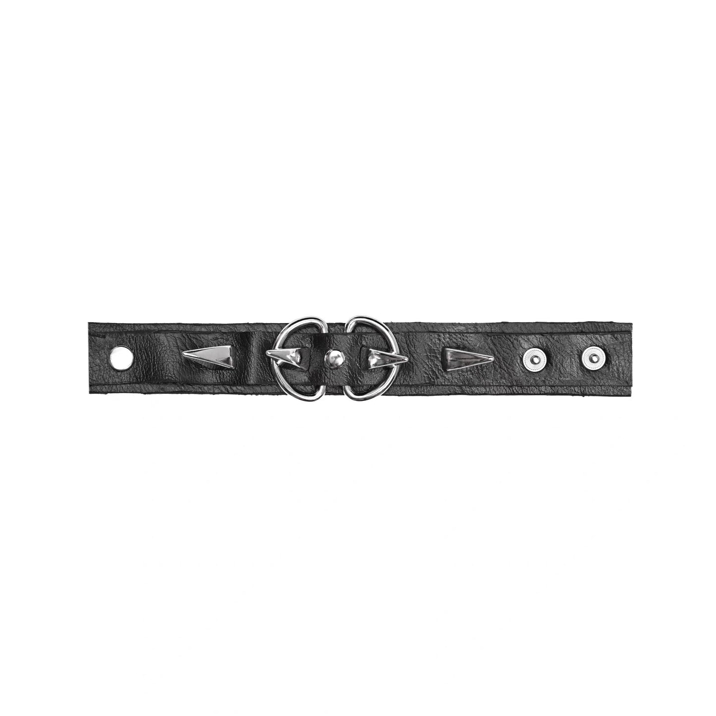 Rizznova Alt Gothic Punk PU Leather Studded Wristband Bracelet