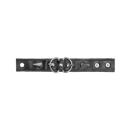 Rizznova Alt Gothic Punk PU Leather Studded Wristband Bracelet