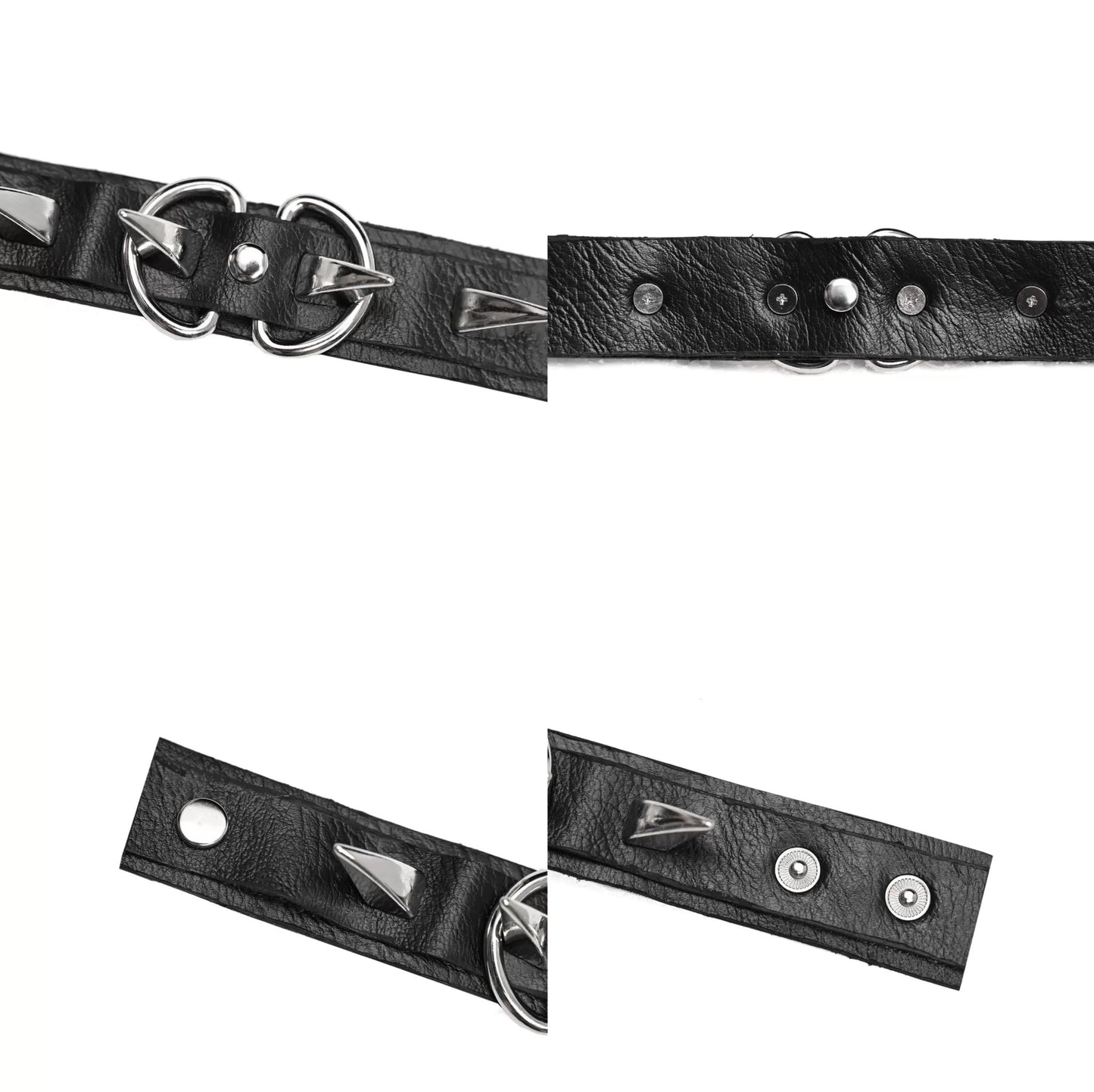 Rizznova Alt Gothic Punk PU Leather Studded Wristband Bracelet