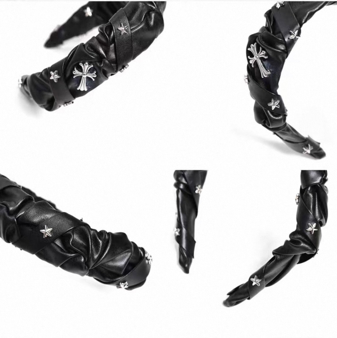 Cross-Star Faux-Leather Headband product image 4