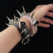 Spiked Snake-Embossed Punk Wrist Cuff product image 2