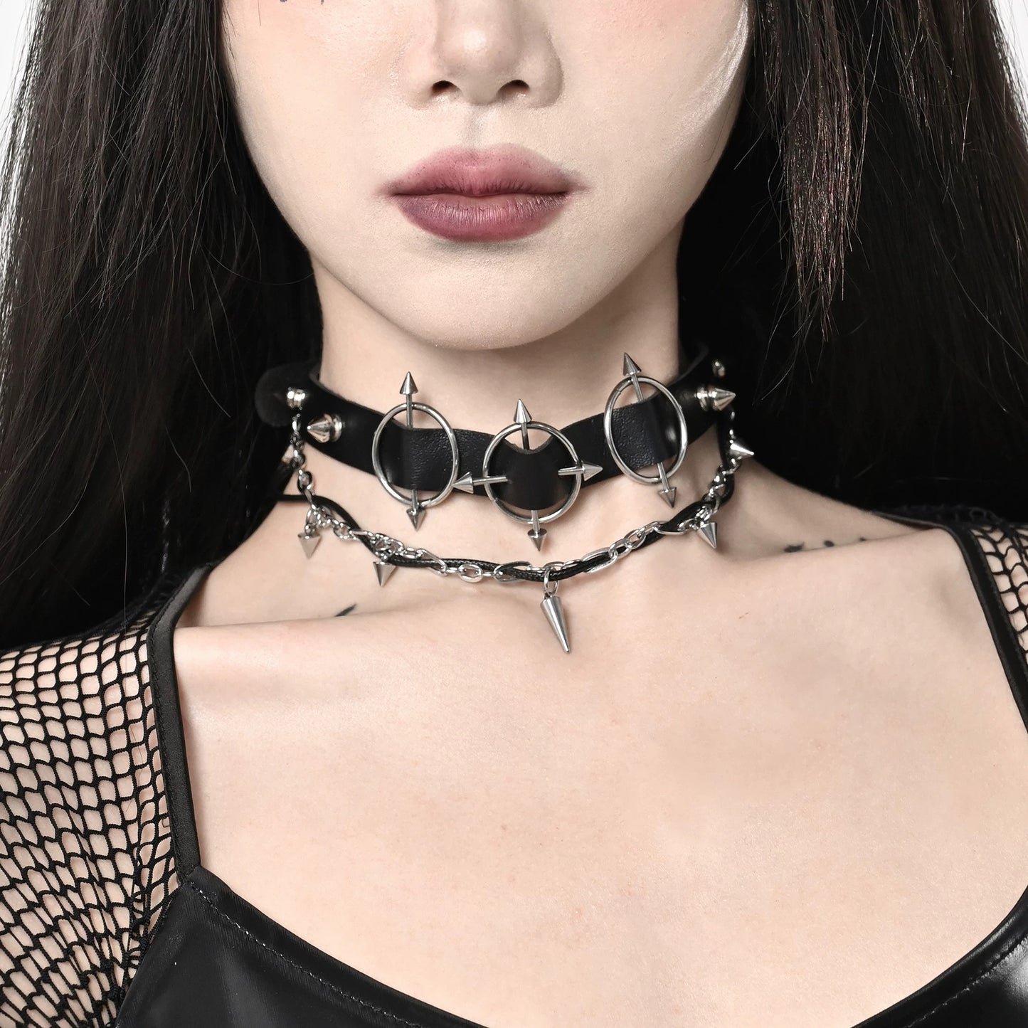Metal Chain PU Choker