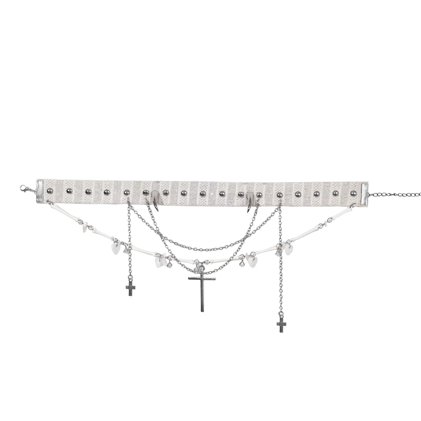 Original White Devil Cross Choker