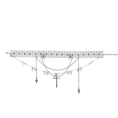 Original White Devil Cross Choker