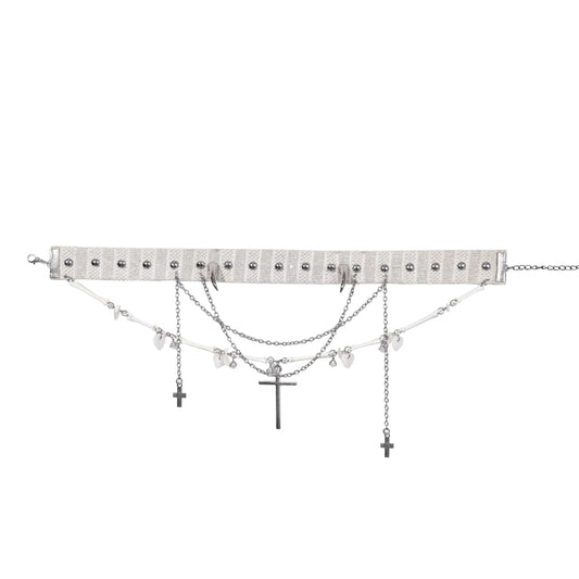 Original White Devil Cross Choker