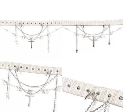 Original White Devil Cross Choker