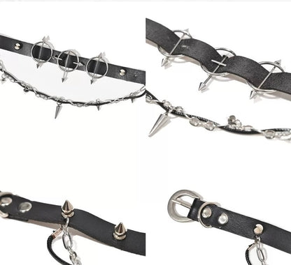 Metal Chain PU Choker