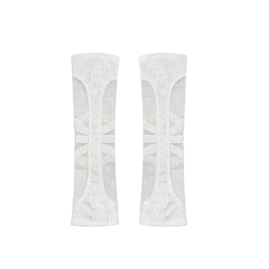 White Gothic Skeleton Lace Arm Sleeves