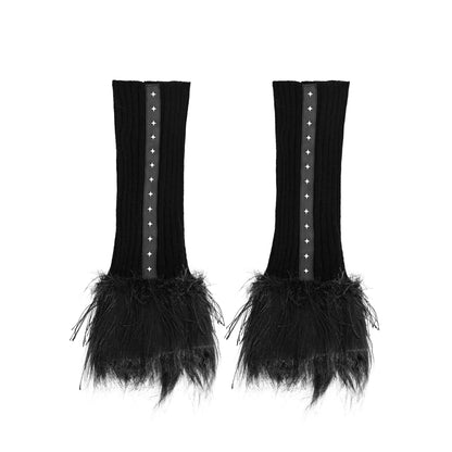 Goth Knit Slouch Leg Warmers
