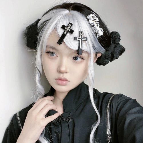 Gothic Punk Cross Hair Clip image 4