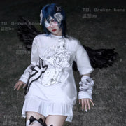 Gothic Punk Harajuku Lace Hair Clip image 4